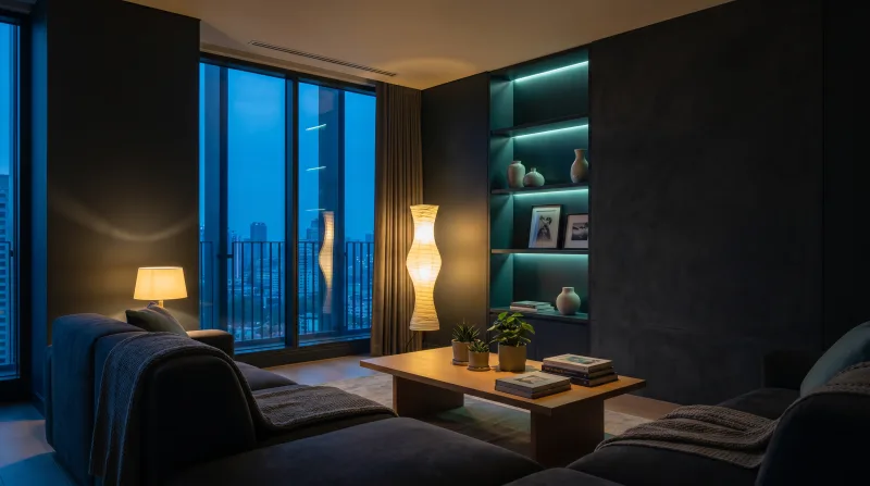 Open-plan living space in a partner home