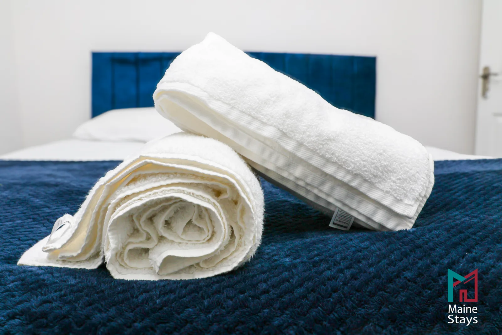 Humber Hub Coventry - Bedroom 2 twin: bedroom2 blue twin towels