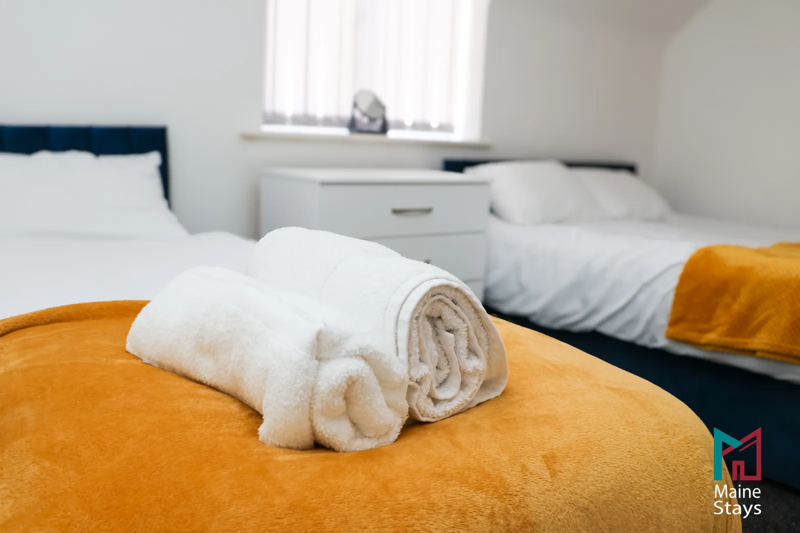 Humber Hub Coventry - Bedroom 3: bedroom3 towels on bed