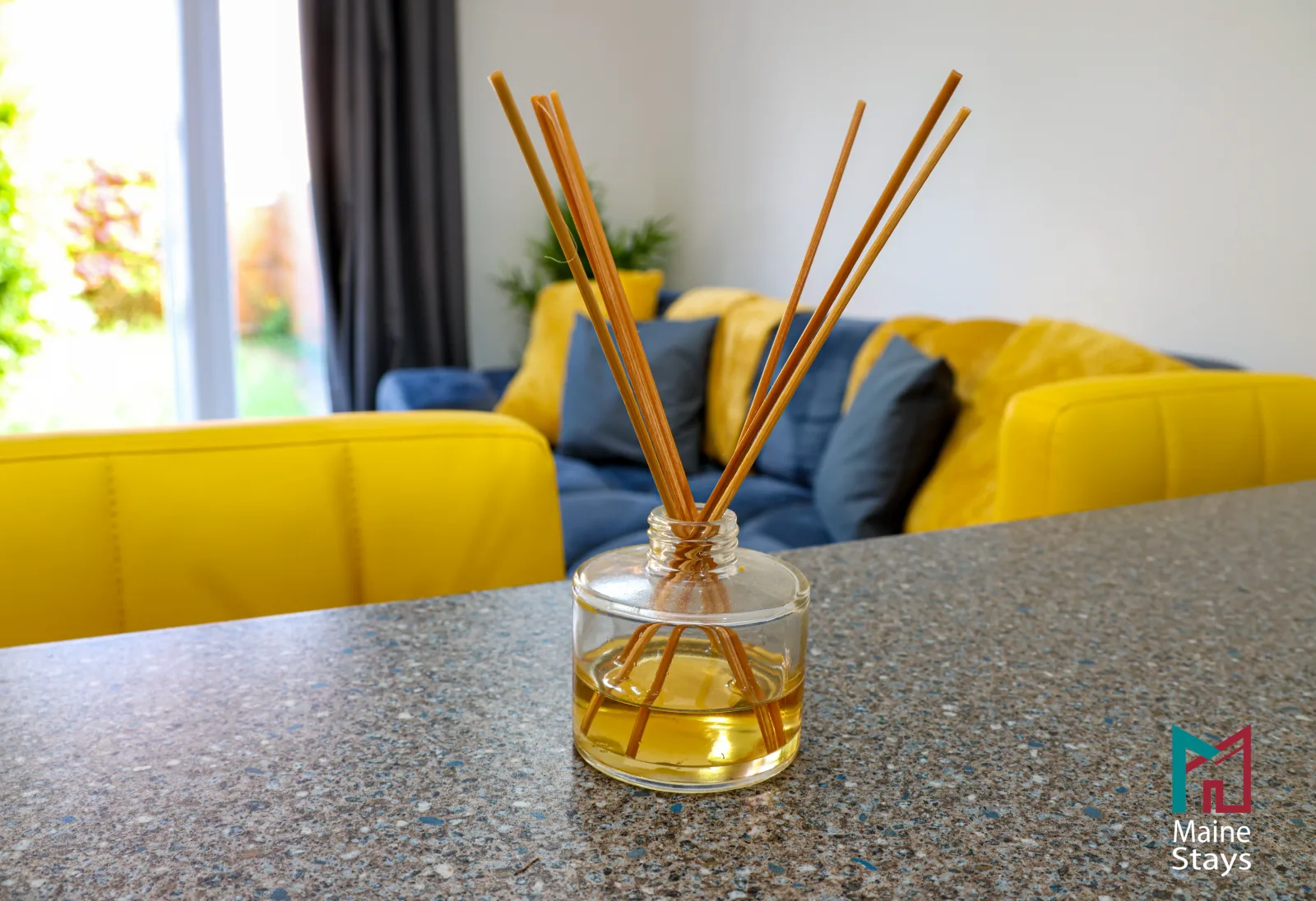 Humber Hub Coventry - Open-plan kitchen, dining and lounge: reed diffuser