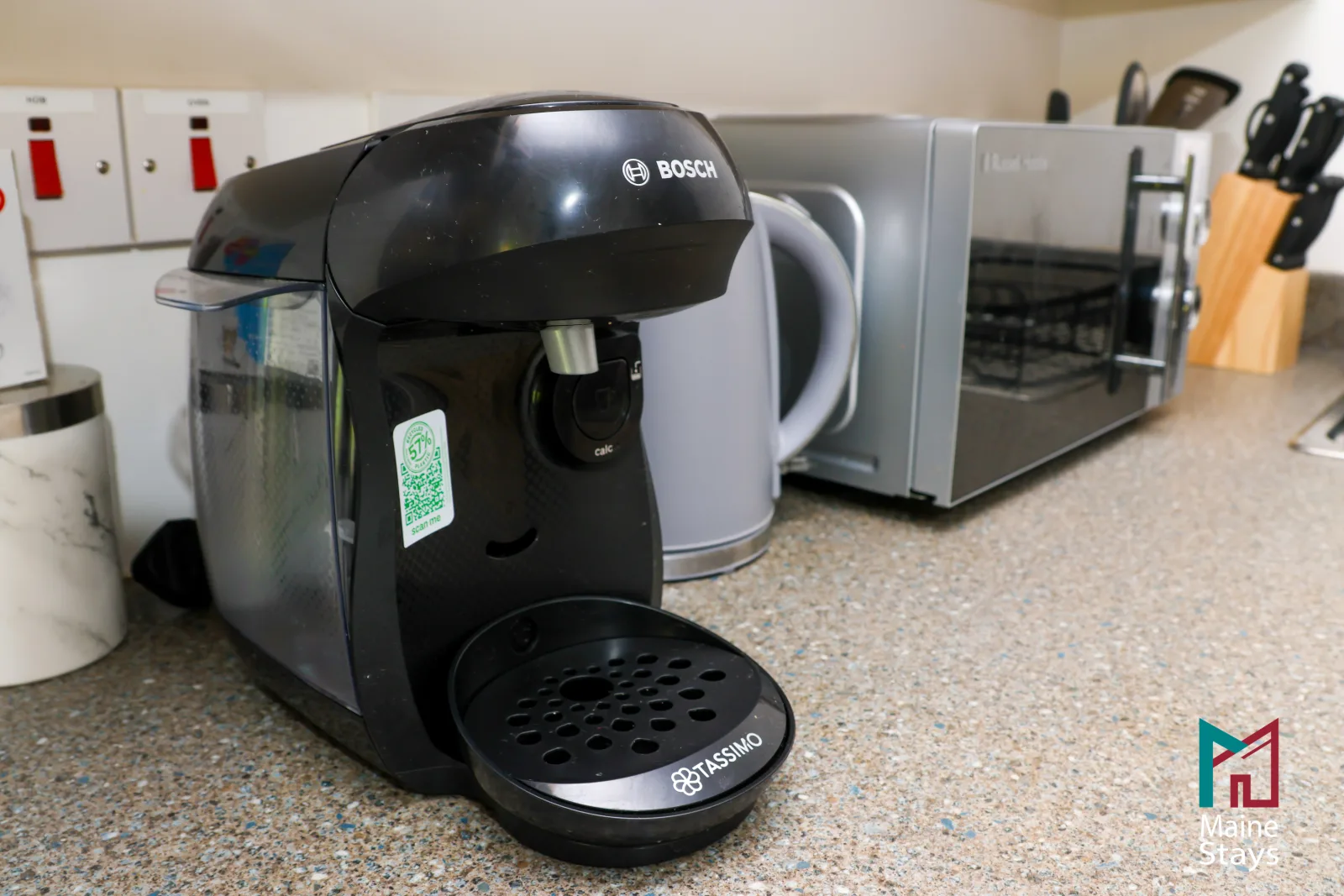 Humber Hub Coventry - Open-plan kitchen, dining and lounge: coffee machine appliances